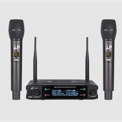 Lane m202 dual channel wireless mic set ufh
